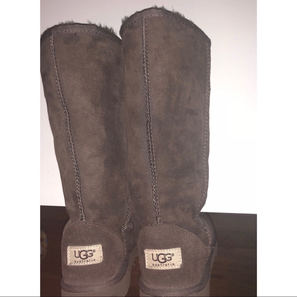 Tall chocolate brown UGGS
